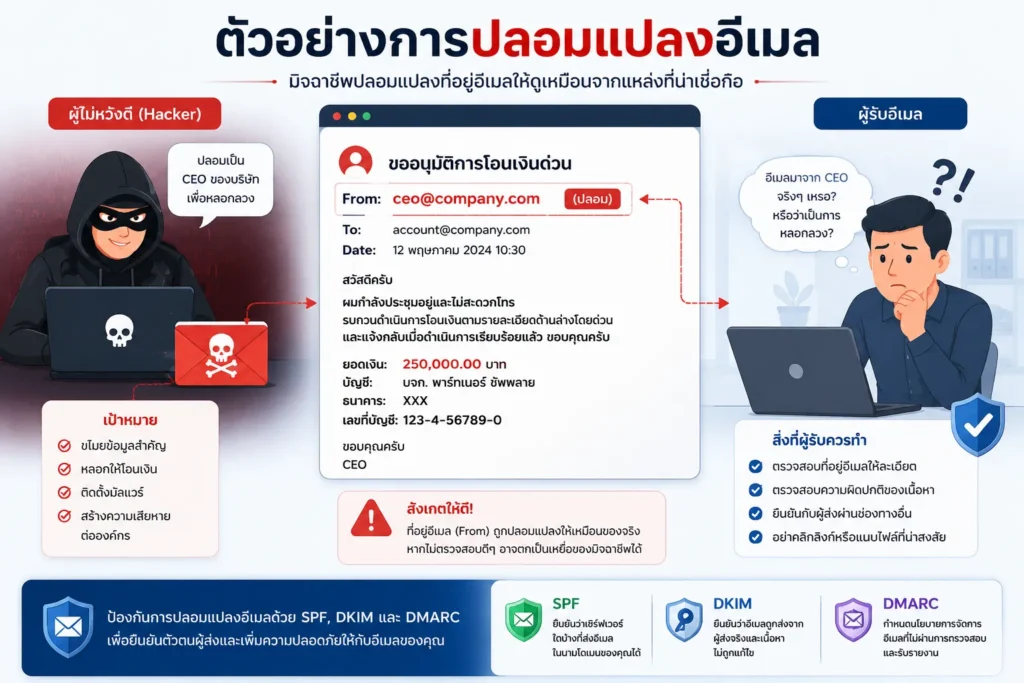 Spam Mail คืออะไร? ป้องกันอย่างไรไม่ให้อีเมลถูกปลอมแปลง